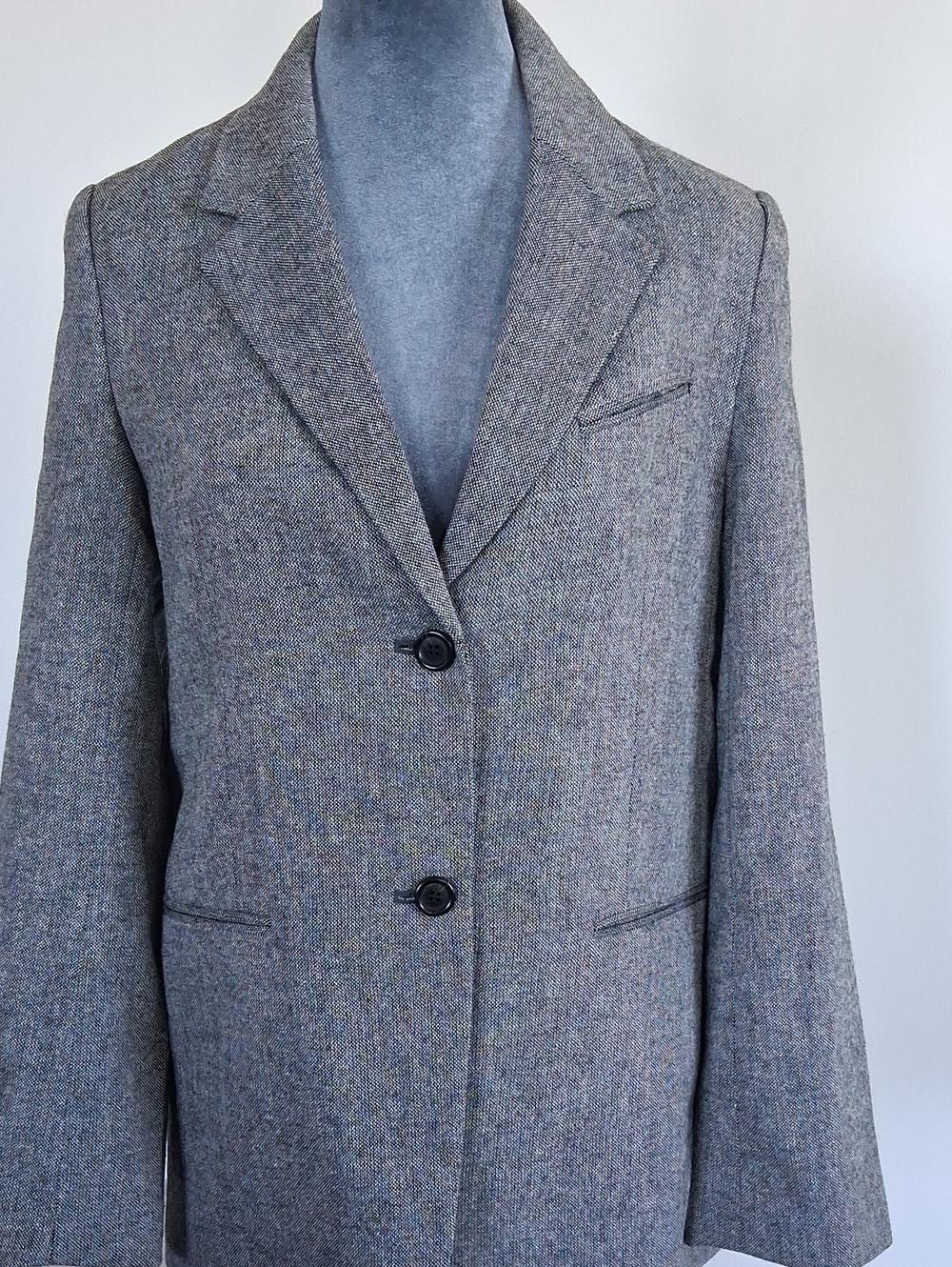 H&M Gray Tweed Women's Single-Breasted Blazer